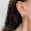 Personalized Diamond-set Contrasting Ear Buttons for Women Fashion Retro and Cold Style Light Luxury Ear Rings