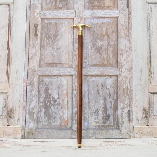 Brass Walking Stick  Anchor Cane  Gift for Grandfather Father Aluminium  Sailor Cane  Art Deco Style