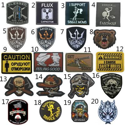 Значки с черепом, нашивки с вышивкой на липучке, декоративные нашивки, нарукавные повязки, аксессуары для одежды, съемные знаки отличия
