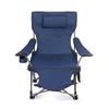 Outdoor Folding Chair Portable Flexible Blue Oxford Cloth Iron Frame Camping Chair for Fishing