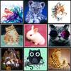 5D Diamond Painting Diy Cross Stitch Embroidery Complete Kit Cat Diamond Painting Home Wall Decoration Handmade Holiday Gifts