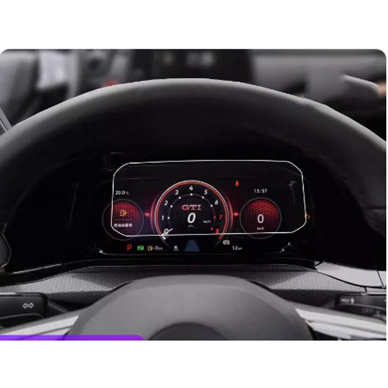 Tempered Glass Screen Protective Film For Volkawagen VW Golf 8   Car  Dashboard  trument anti-scratch accessories
