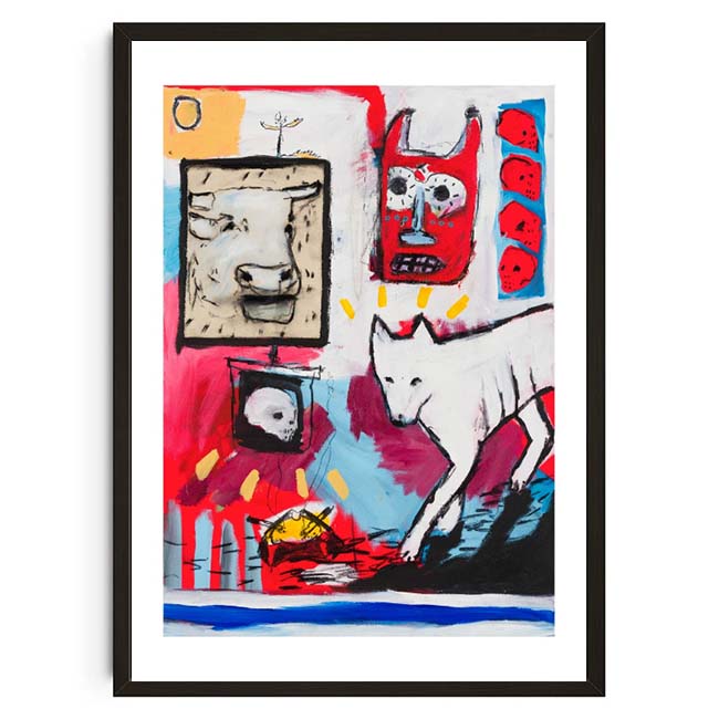 Vintage Abstract Animals Print Posters Mid Century Wall Art Canvas Painting Pictures for Living Room Bedroom Home No Fr