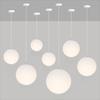 White LED Pendant Lamp E27 Hanging Lamp Modern Globe Pendant Light  Bedroom Light
