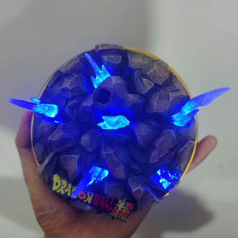 31 см Фигурка Аниме Dragon Ball Ультра Инстинкт Гоку Сцена Битвы Фигурка Действия Статуя Супер Сайяна Излучает Свет Модель Коллекционный Подарок