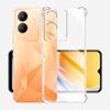 Для Vivo Y17S 2023 Чехол Прозрачный Ударопрочный Силиконовый Мягкий Чехол для Телефона Для VivoY17S Y 17S0 VIVO Y17S 6.56" Бампер Защита Задняя Крышка