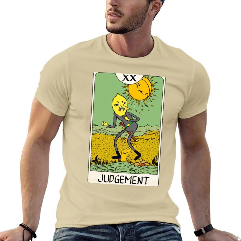 Lemongrab - Tarot Card - Judgement T-Shirt plain customs animal prinfor boys hippie clothes shirts graphic tee men