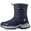 2024 Outdoor Winter Boots Men's Shoes Plus Velvet Thick Warm Snow Boots Waterproof Ski-proof Boots High-top Large Cotton Shoes