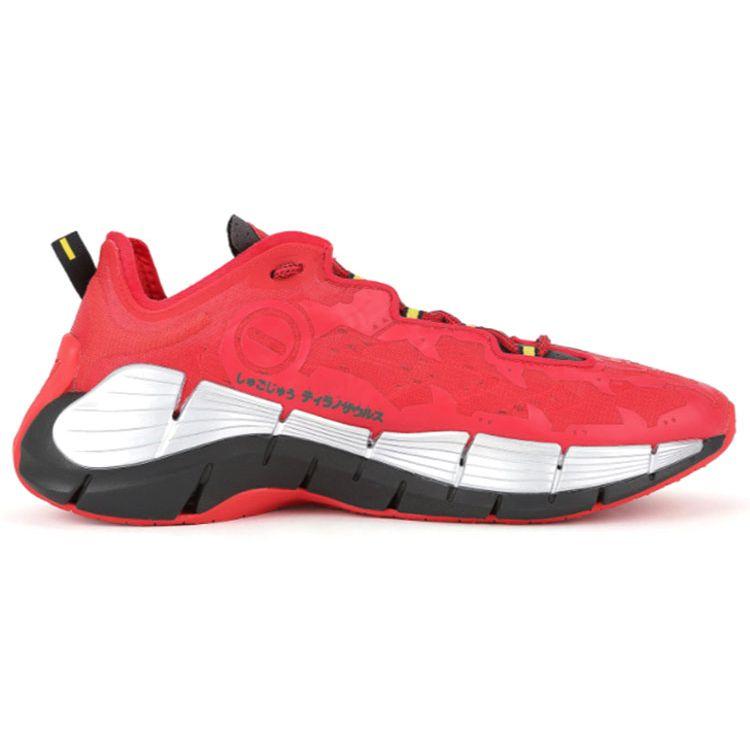 Reebok Power Rangers x Zig Kinetica 2 Dinozord Унисекс Кроссовки Красный Векторно-красный Угольный GY0492