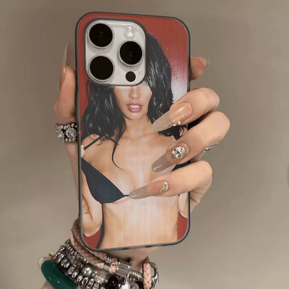 Чехол для телефона Jennifers B-Body Megan Fox с гофрированной полоской Для IPhone 17 16 15 14 13 12 11 Pro Max Plus Pro Ударопрочный чехол