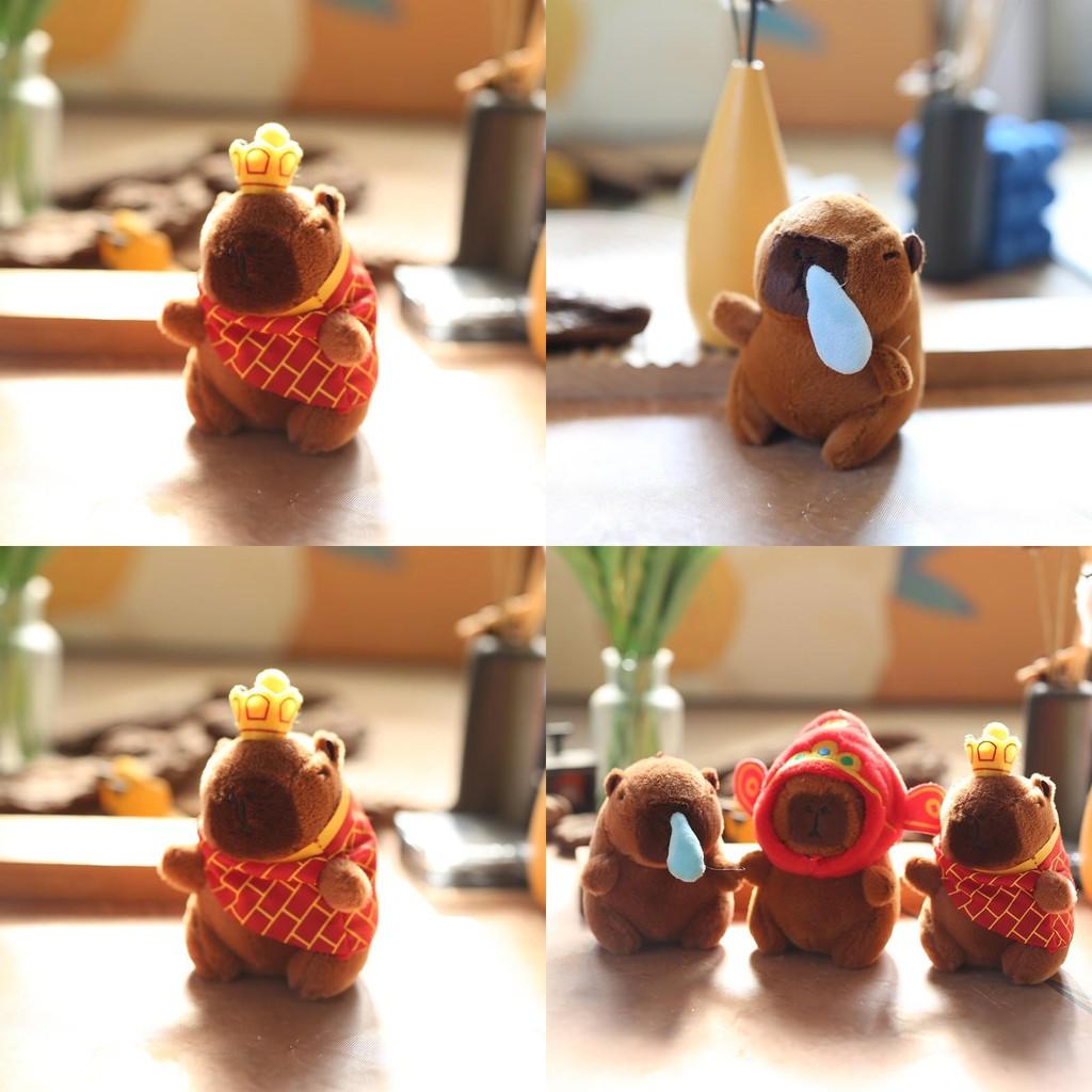 Cute Capybara Stuffed Toy Keychain Lightweight Pp Cotton Plush Backpack Clip Gift For Girls Teens