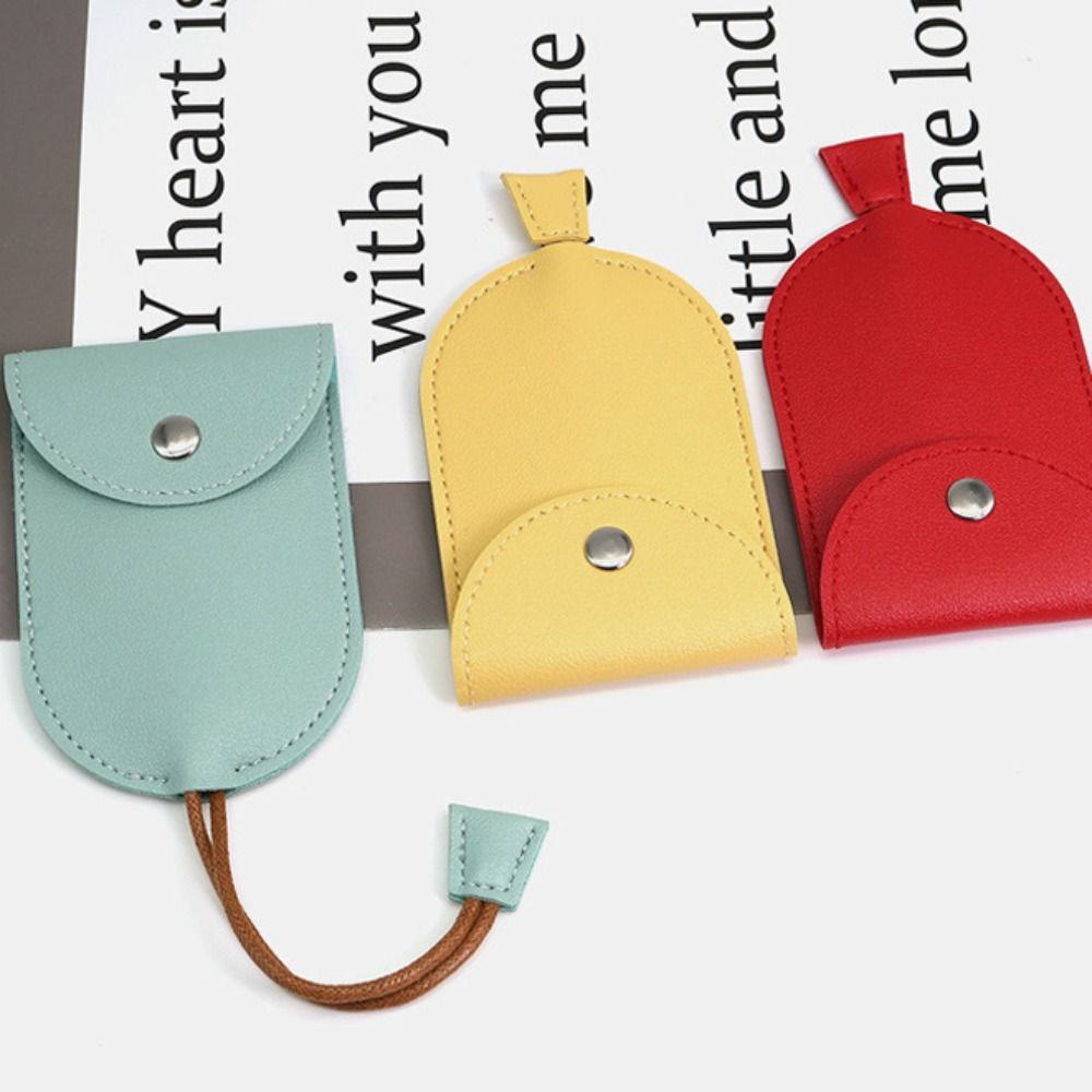 PU Matte Leather Key Sleeve Large-Capacity Keychain Bags Car Key Fob Key Case Cover Women