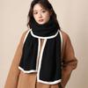 Large Winter Scarf Thicken Plush Neckerchief Fashion Knitted Scarfs  Autumn