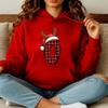Personalised Santa Family Christmas Hoodie Harajuku Hip Hop Pullover Sweatshirt Santa Alphabet Sportswear Fashion Trends Unisex
