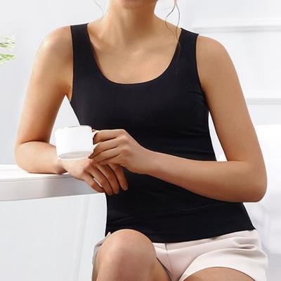 Женский летний жилет, сексуальный однотонный топ без рукавов с круглым вырезом