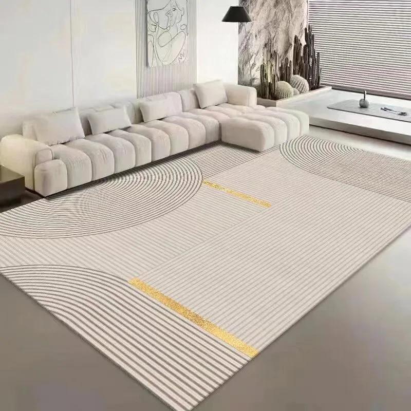 Abstract Line Printed Living Room Carpet Non-slip Home Hotel Lobby Floor Mat Kitchen Bedroom Decor Rug Washable Entrance Doormat