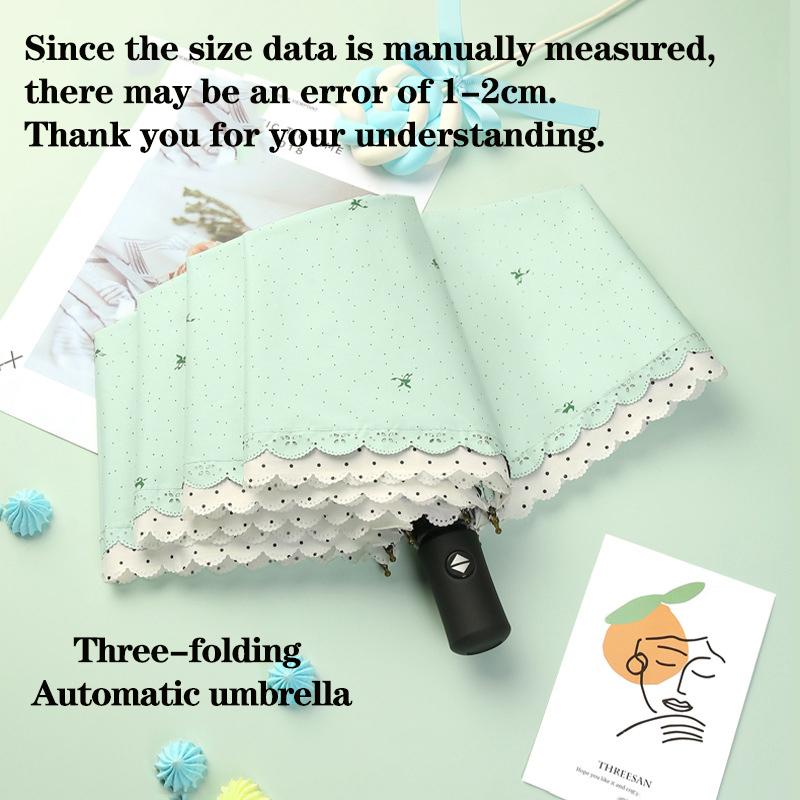 Женский зонт кружевной модный складной зонт солнцезащитный зонт ветро- и дождеустойчивый дорожный складной портативный студенческий подарок