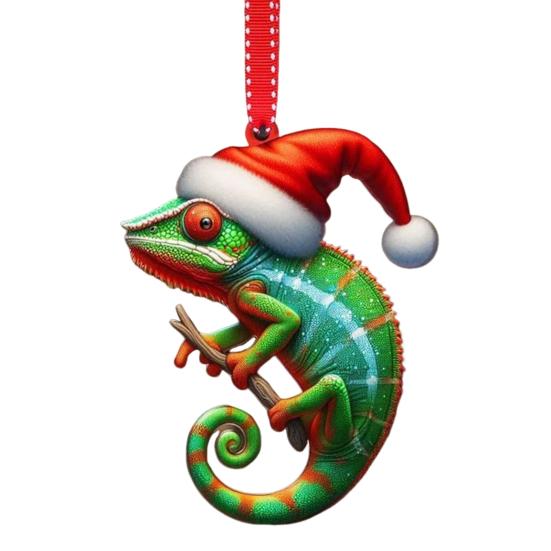 Рождественские украшения Мультяшный узор животного Украшение для рождественской елки 2D плоский Улитка/Муха/Утка Акриловая подвеска для украшения окна, стены, дерева