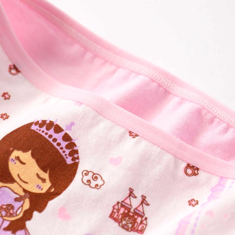 4 шт. нижнее белье для девочек с героями мультфильмов для детей трусики для девочек трусики 1-10 лет