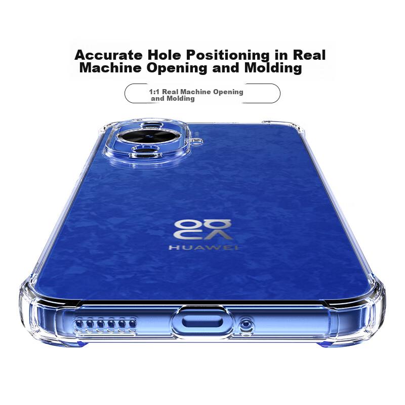 Case for Huawei Nova 12 Vitality Edition, Full Lens Protection, Magnetic Shockproof Transparent Soft with TPU Airbag