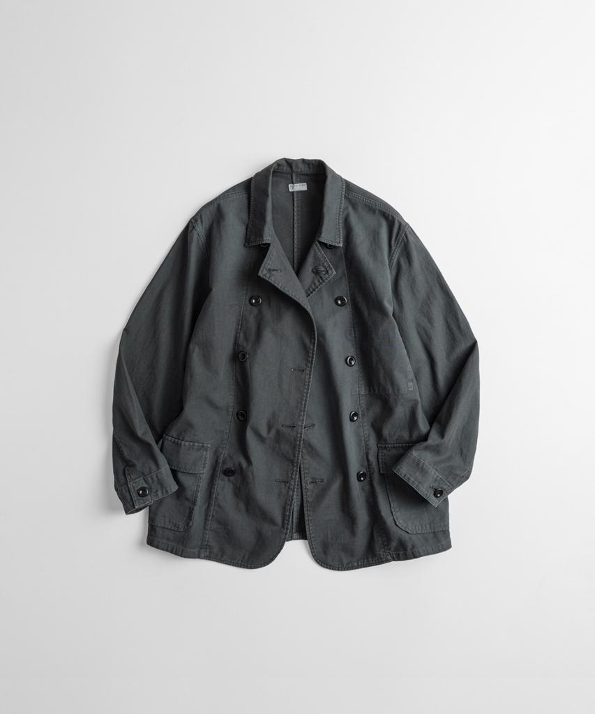 Beheavyer Dyed C/L French Db Jacket Faded Black
