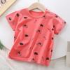Children's Cotton Short Sleeve Summer Boy's T-shirt Cartoon Short Sleeve Top for Girls
