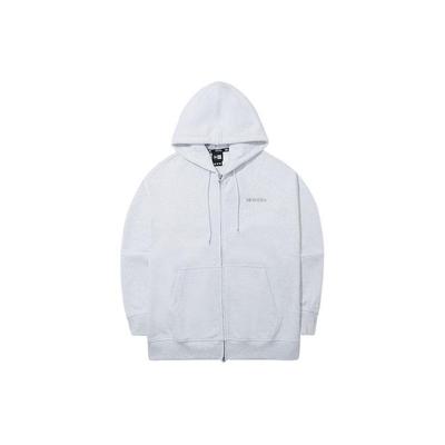 New Era SS24 Худи с вышивкой и молнией, унисекс, серый 14179194