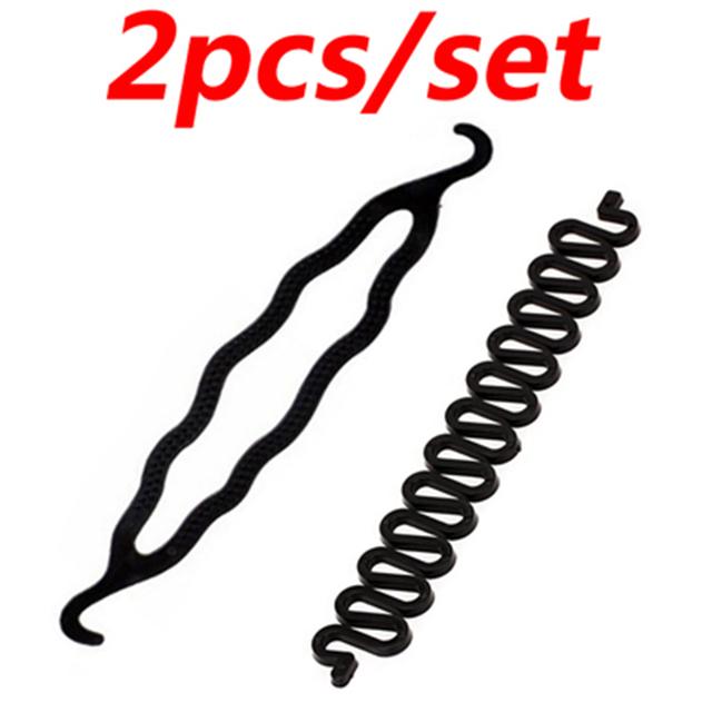Модный салон для женщин и девочек, создатель хвоста, пластиковая петля, зажим для хвоста, аксессуары для плетения волос, инструмент для укладки волос