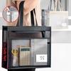 Mesh File Storage Bag Double-Layer Document Bag Portable Transparent File Bag  School Office