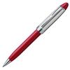 Aurora Ballpoint Epsilon Silver Officially Imported Pen, Oil-Based, Cap, B34-CR, Red,