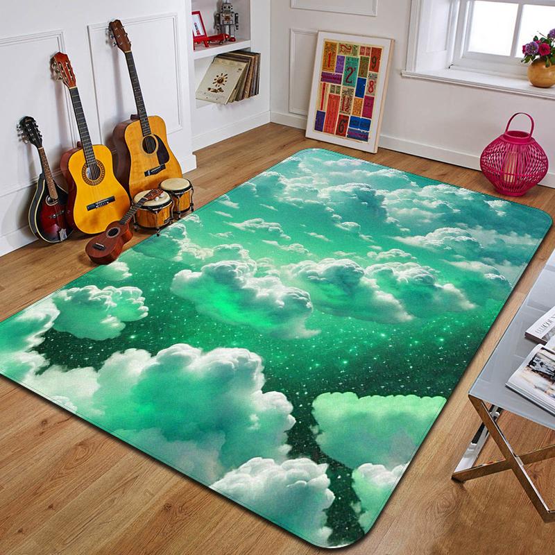 Ковер с принтом C-Clouds Модный коврик для йоги Нескользящий ковер Украшение спальни Уличный ковер Спальня Подарок на день рождения