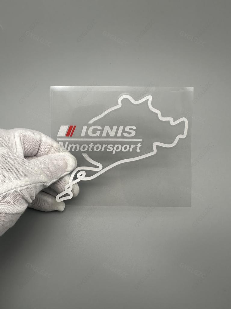 Наклейка на крышку топливного бака IGNIS, Наклейка на заднее стекло, Подходит для моделей автомобилей, таких как