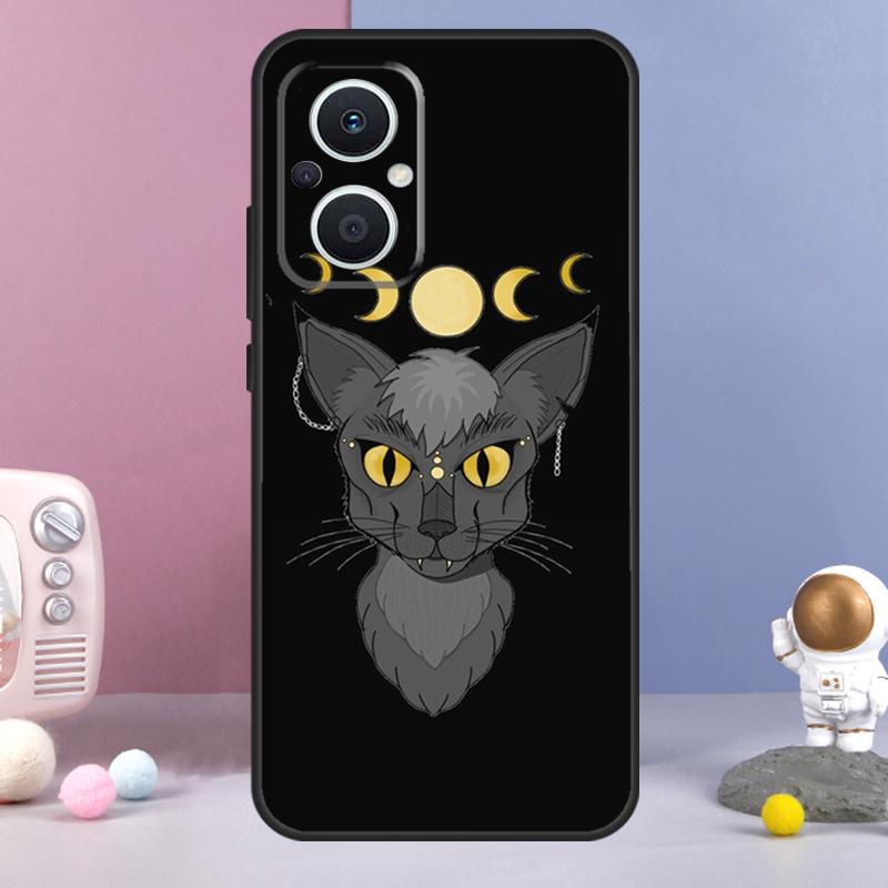 Witches Cat Moon Funda For OPPO Reno 12 F 11F 13F 14F 10 11 13 14 Pro 7 8 Lite OPPO Find X9 X6 X5 X8 Pro Case