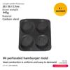 French Style Nonstick Bakery Mold With Punctured Loaf And Hot Dog Buns For Home Baking