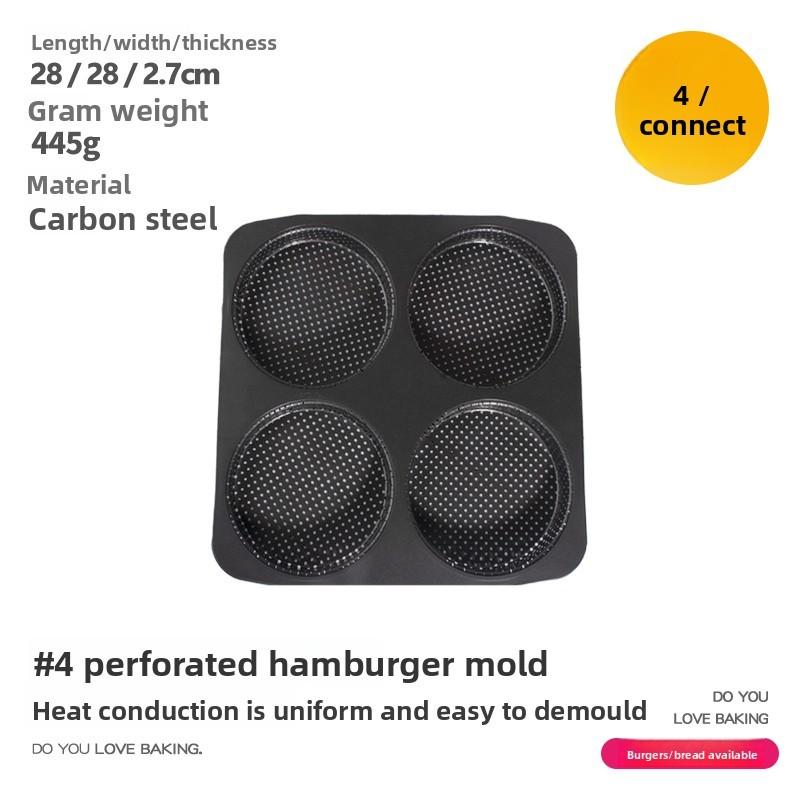 French Style Nonstick Bakery Mold With Punctured Loaf And Hot Dog Buns For Home Baking