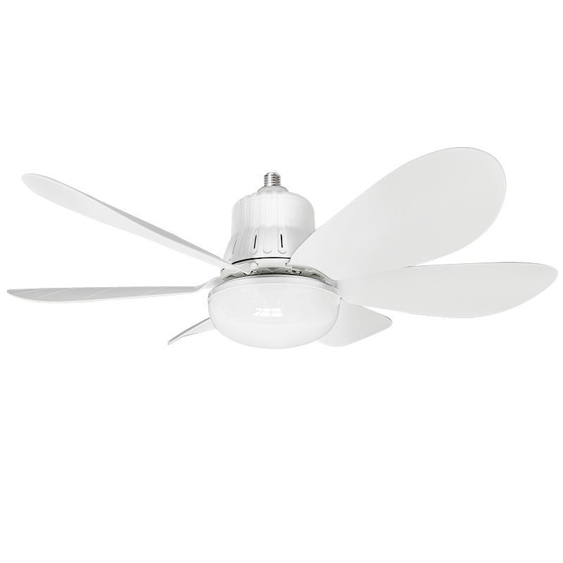 E27 LED Six-Leaf Remote Control Ceiling Fan with Silent Operation for Bedroom or Restaurant