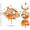 Silk Leaves Artificial Mapple Leaves Branch Multicolor Halloween Decorative Flower  Thanksgiving