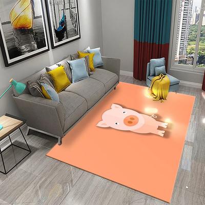 Милый мультяшный ковер с изображением свиньи, прекрасный коврик для пола с животным для декора ванной комнаты, ковер противоскользящий для гостиной, кухни, спальни, коврики-придверные коврики