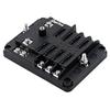 Waterproof 12 Volt Fuse Block, 6 Way with 6 Ground Negative Busbar[100 Amp Max] [ATC/ATO Fuses] [LED Indicator] [2 Spare Fuse Slots] for Car Boat Etc.