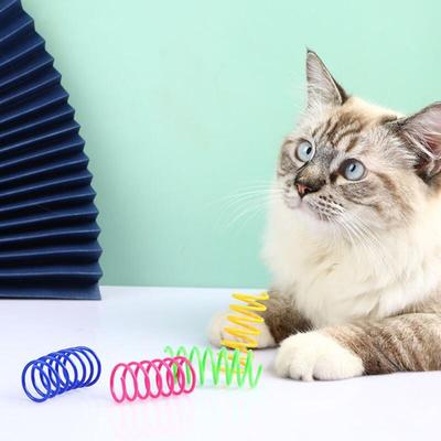 Пружинная игрушка для кошек, развивающая охотничий инстинкт, 4 шт.