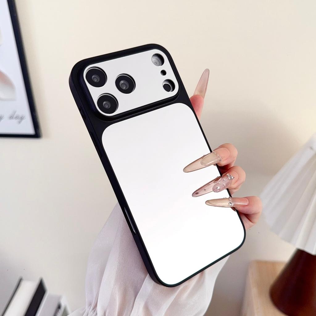 Ударопрочное Зеркало для Макияжа С Магнитной Крышкой Magsafe Для iPhone 17 16 15 14 13 Pro Max Камера Corning Большое Окно ПК Чехол