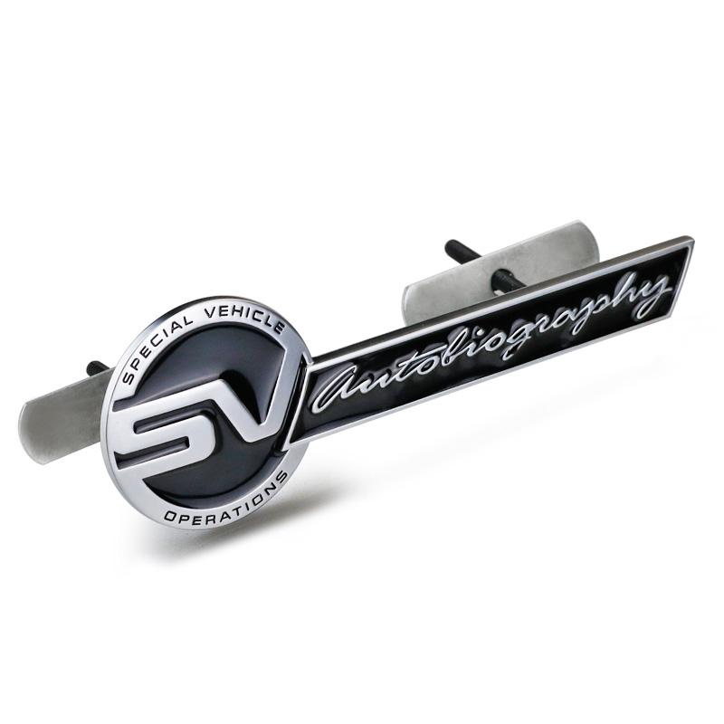 1 шт. 3D металлическая наклейка SV SVR, значок, эмблема, наклейки, Стайлинг автомобиля для Range Rover Evoque Defender Discovery Auto