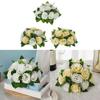 Fake Flower Balls Artificial Rose Flowers for Wedding Party Table Setting Centerpiece Road Lead Flower Rack Decorations