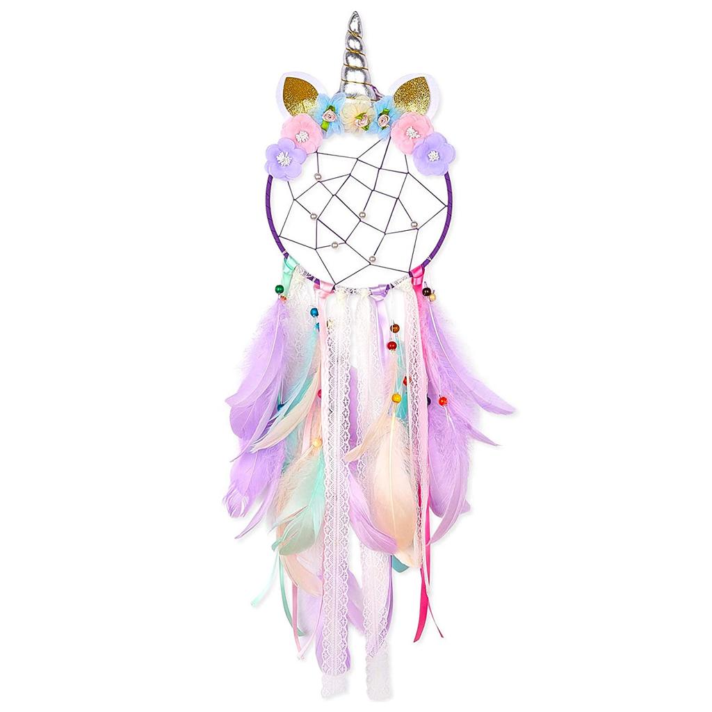 Dream Catcher Wind Chimes Wall Decor Home Hanging Craft Ornament Colorful Handmade Wall Decortion for Home Bedroom Living Room