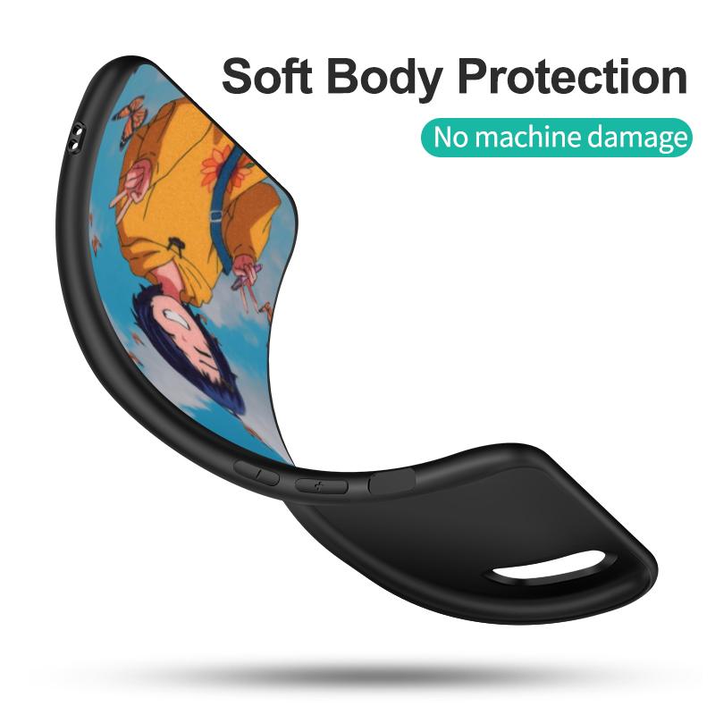 Черный ТПУ чехол для Motorola Edge 20 Lite Pro 2021 S Moto E20 E30 E40 E7 4G G 5G Plus rika wonder egg kawai