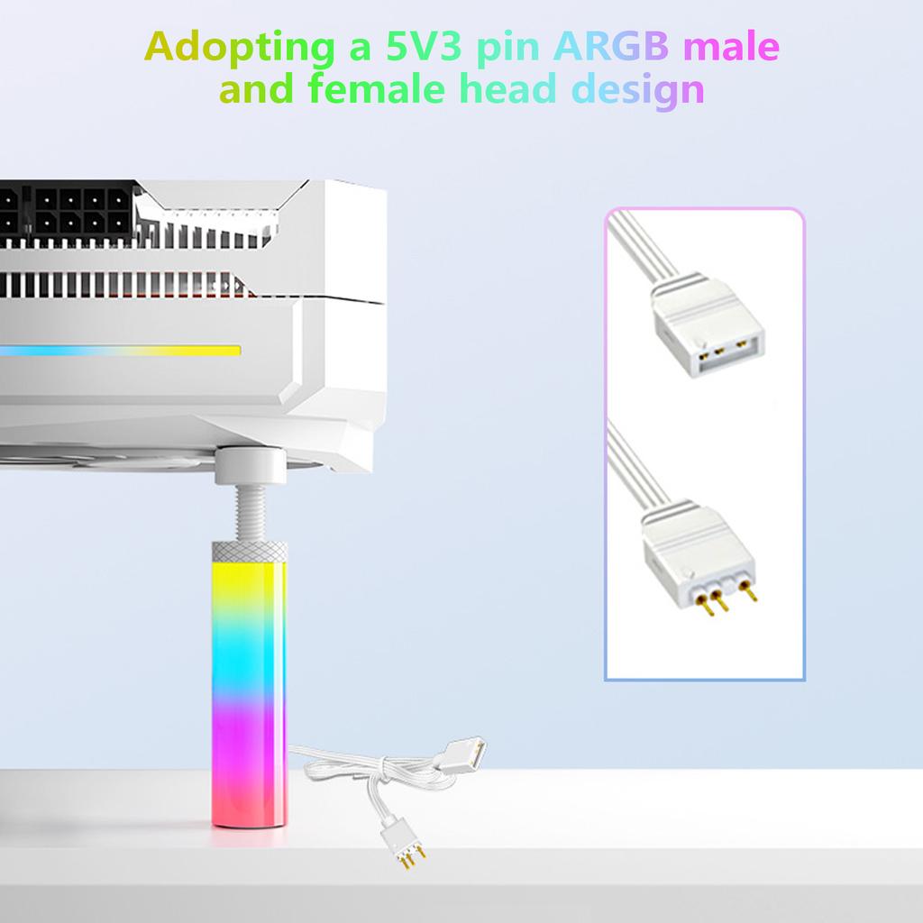 Кронштейн поддержки графического процессора 5V 3PIN ARGB Скоба для графической карты Подставка для графического процессора Регулируемая высота Держатель провисания видеокарты Кронштейн
