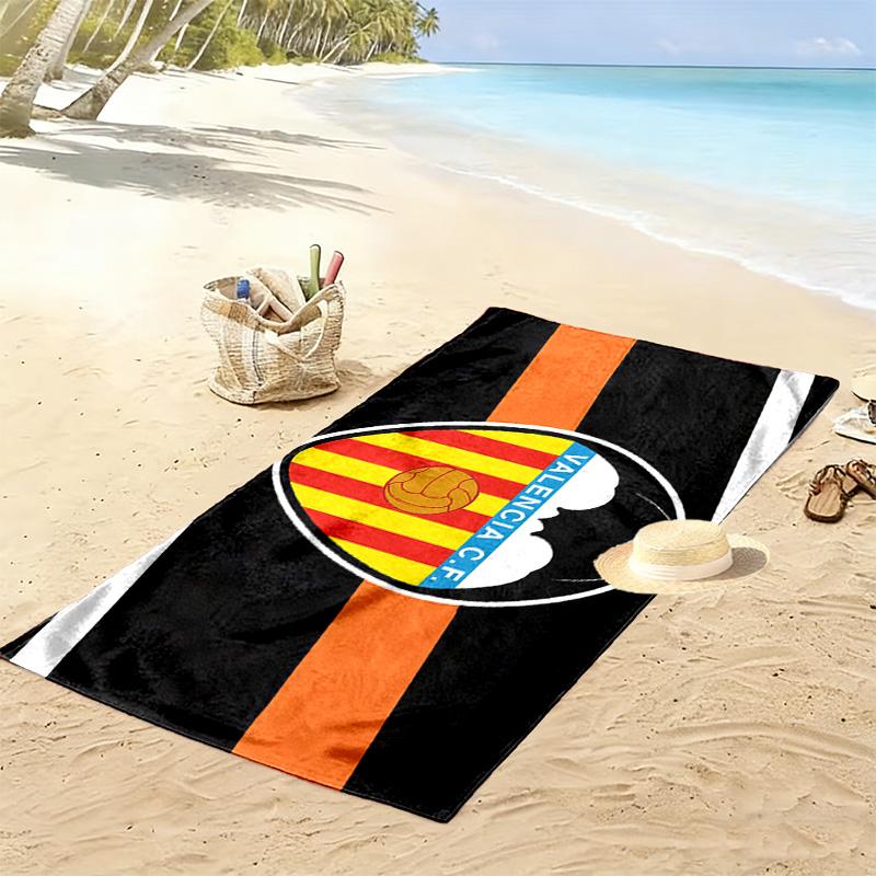 Valencia Club de Fútbol2 Print Beach Towel, Large Soft Quick Dry Towel for Beach Camping Swimming