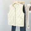 Большой размер осенне-зимний пуховый хлопковый жилет женский новый легкий и увеличенный жилет-подкладка теплый жилет-подкладка