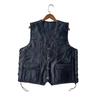 Motorcycle Leather Vest+men's Vest+leather Waistcoat+riding Vest+pure Black Classic
