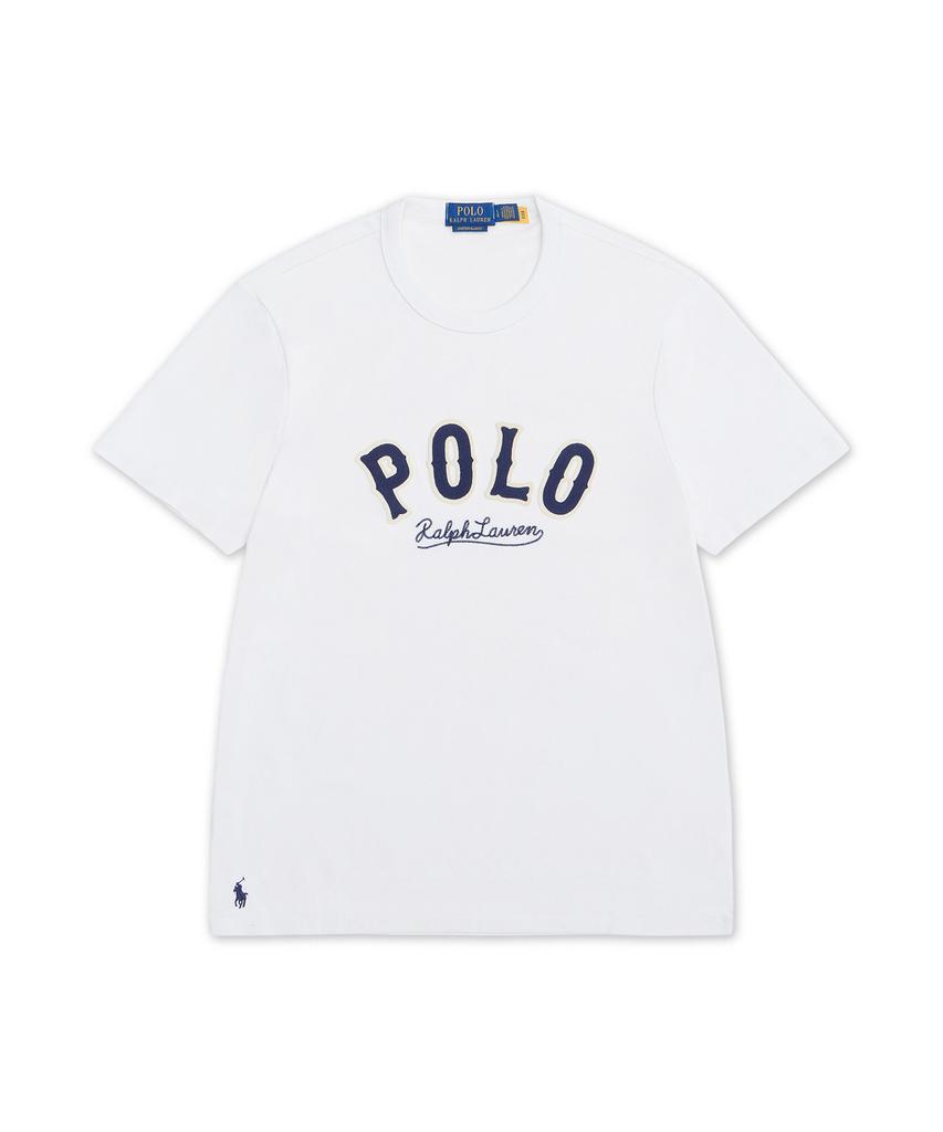 POLO RALPH LAUREN Футболка Western Logo Custom Slim Fit - Белая